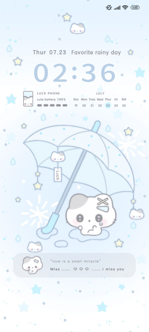 Rainy Cool Kitty screenshot