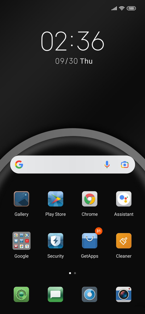 Silver clock screenshot