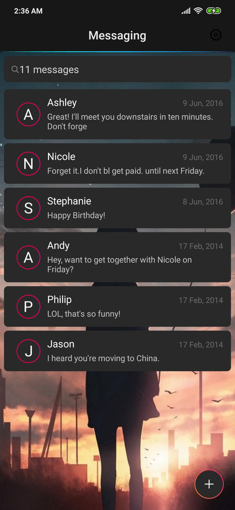 Pensiero screenshot
