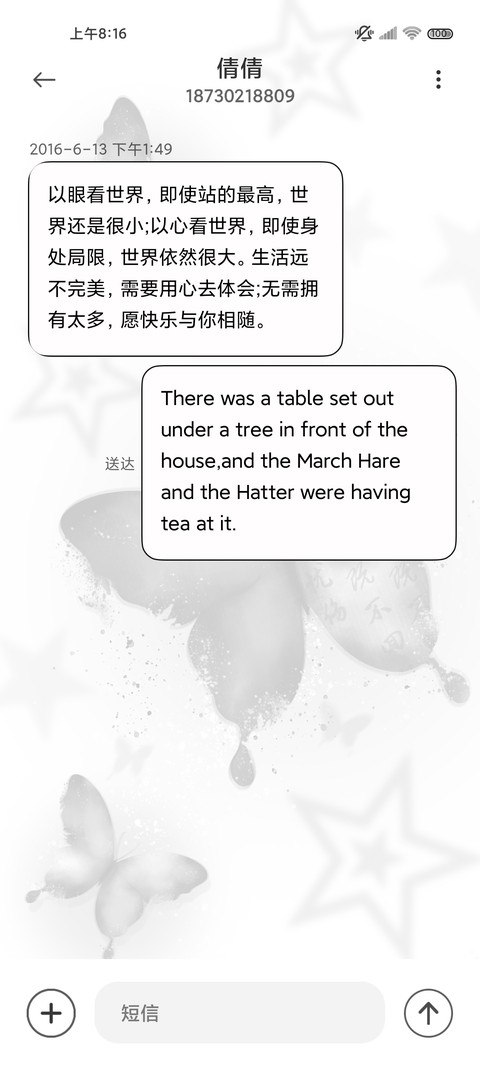 极简黑 灵动蝴蝶 screenshot