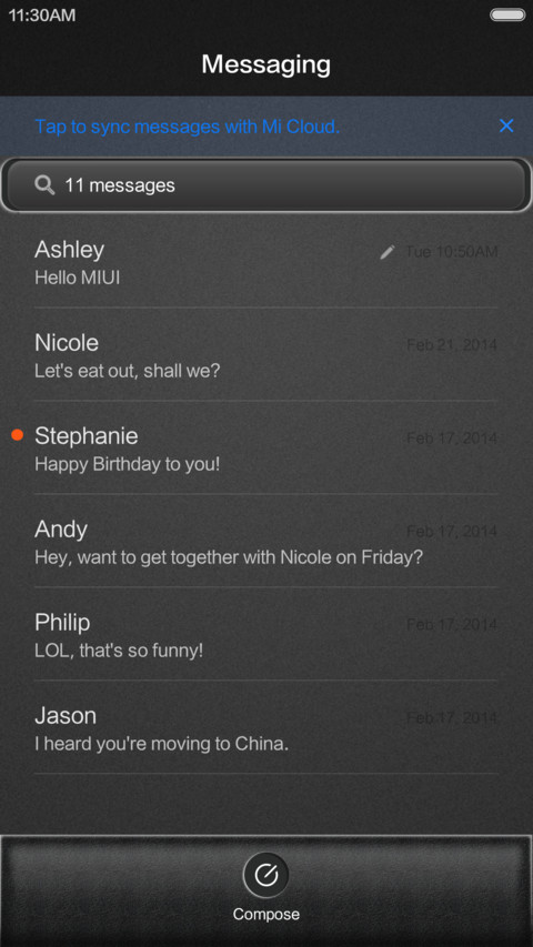 Time screenshot