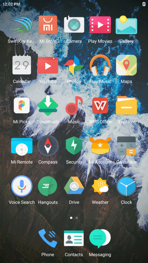 Android black  5x5 (In design) screenshot
