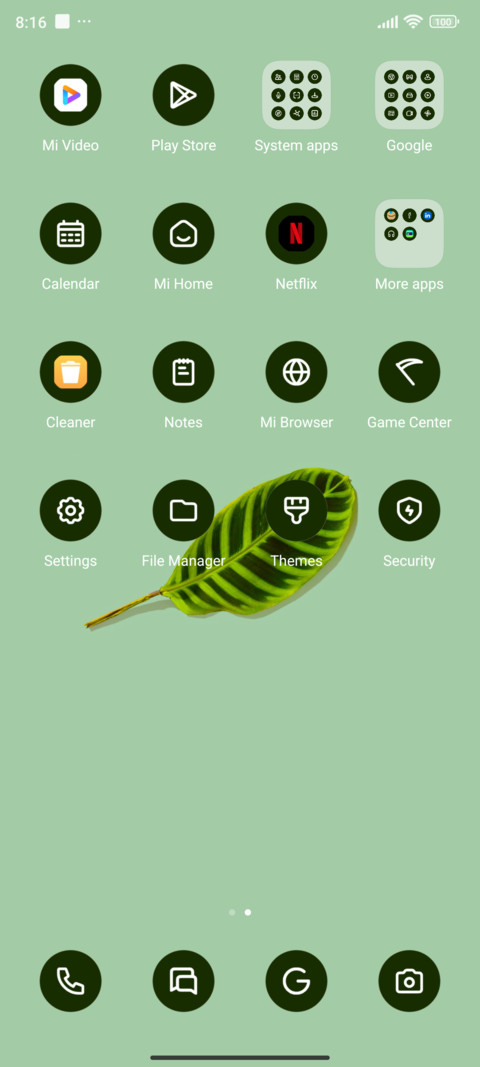 Minimal Leaf screenshot