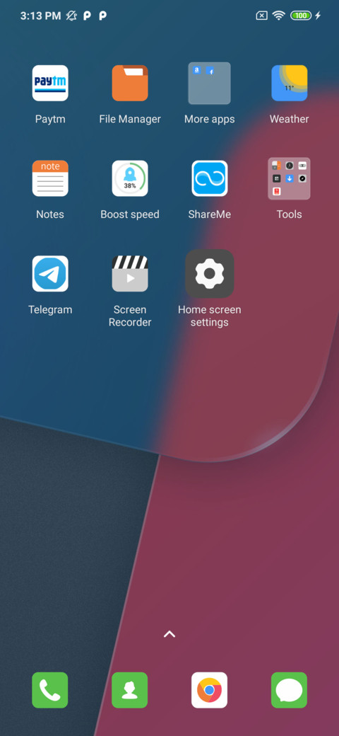 Simple corner screenshot