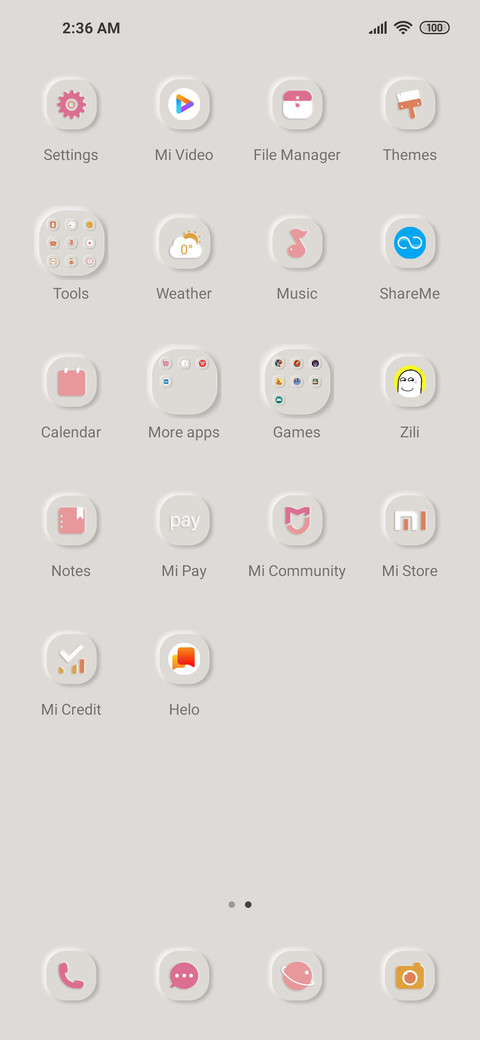 Personality screenshot