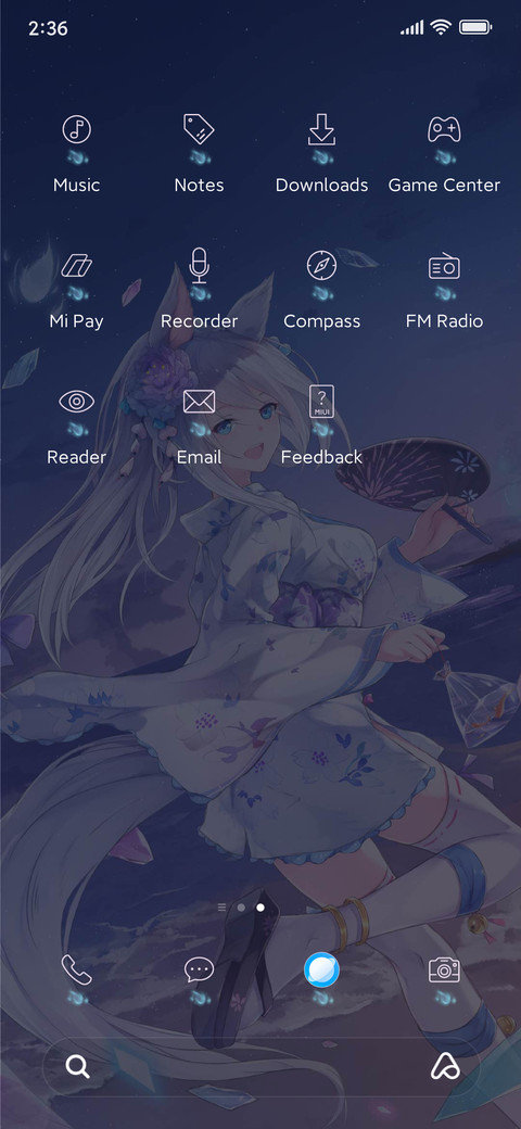 Moon Fox Fireworks screenshot