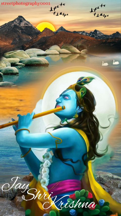 Beautiful wallpaper lord Krishna screenshot