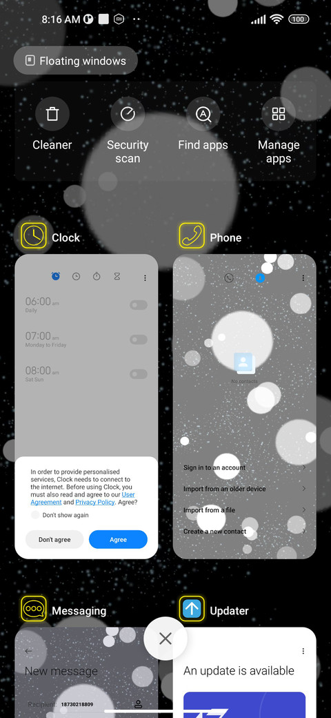 Misty Starry Night screenshot