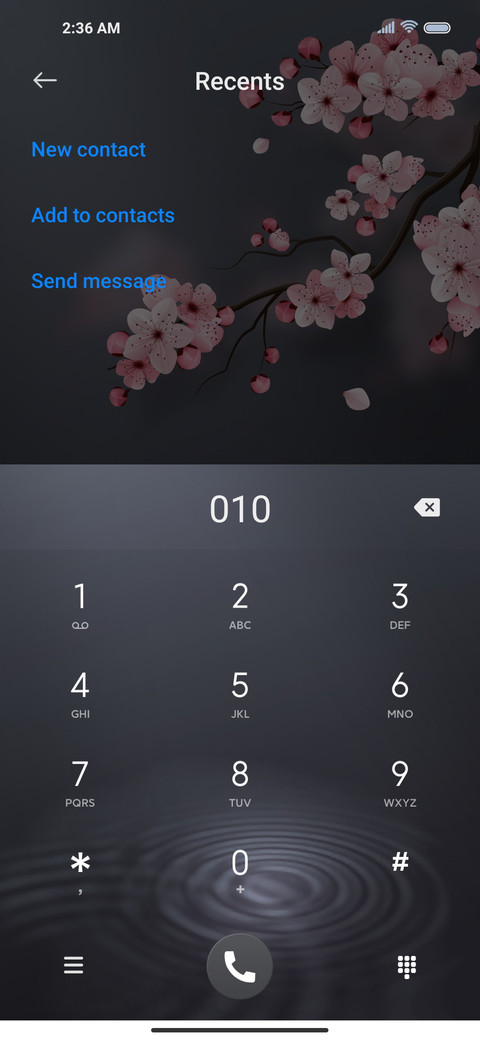 Cherry blossoms screenshot