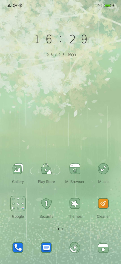 Spring rain screenshot