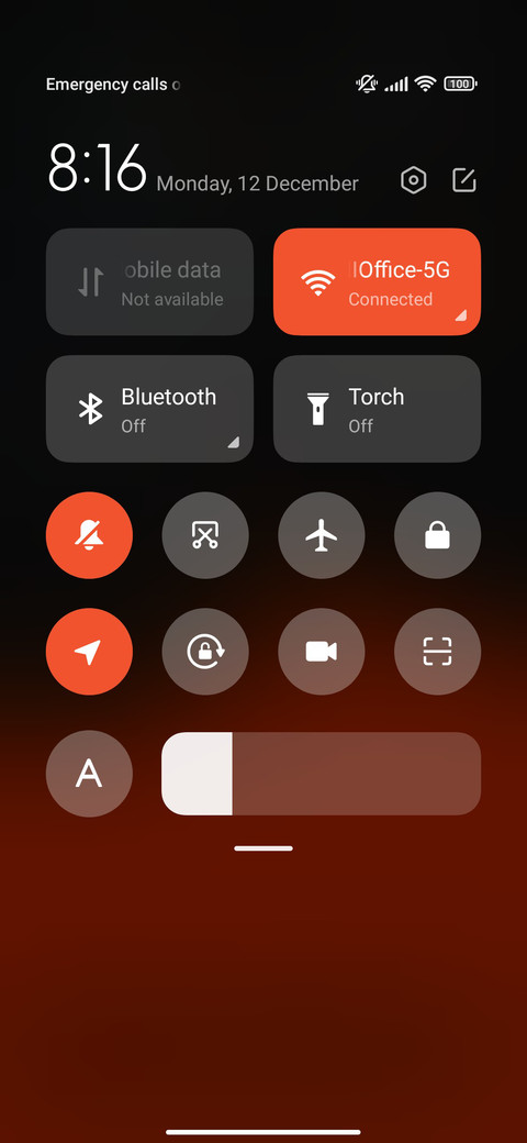 Orange screenshot