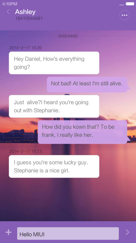 iOS weave screenshot