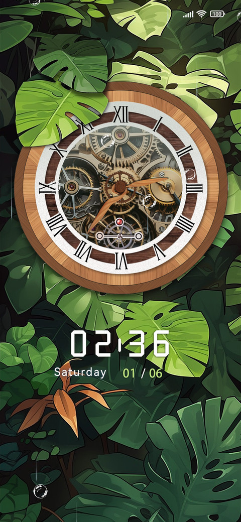 Rainforest Clock screenshot