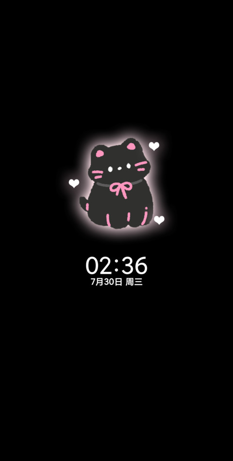 ins简约黑粉猫猫 screenshot