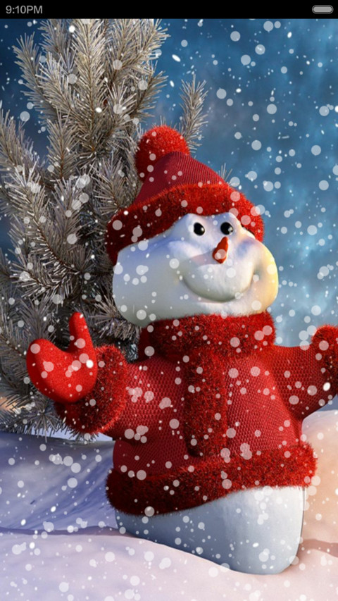 Christmas snowfall screenshot