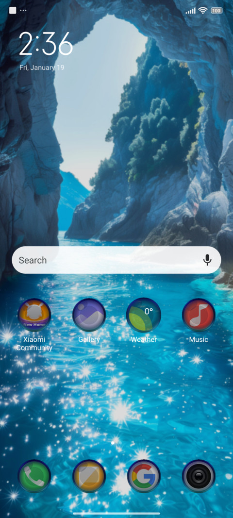 calmblue screenshot