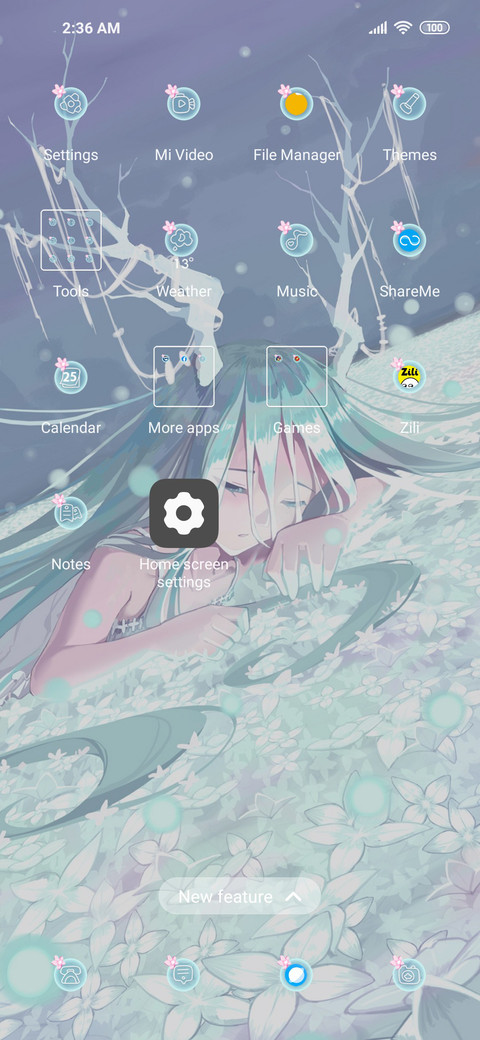 PianoGreenFlowers screenshot