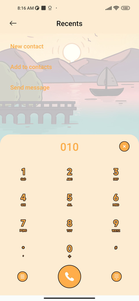Sunset glow screenshot