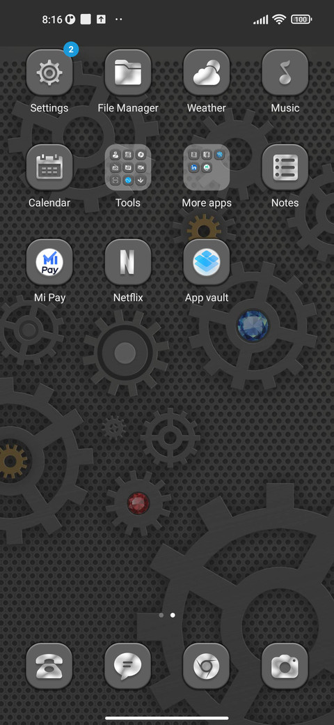 Rotating gear screenshot