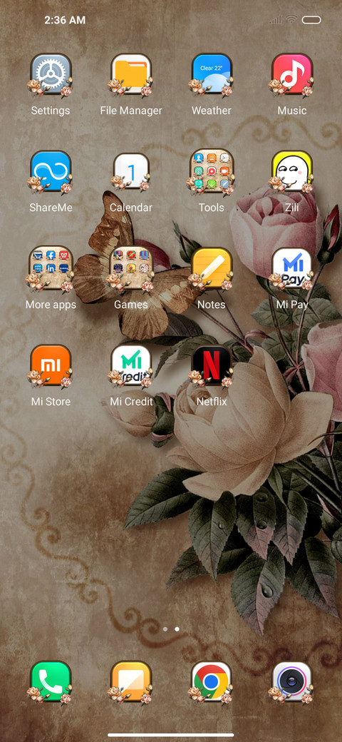 Vintage bouquet screenshot