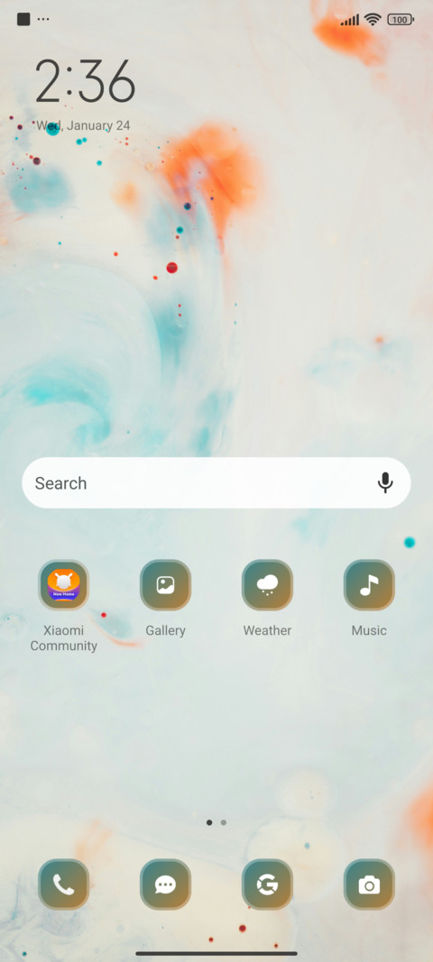Color screenshot