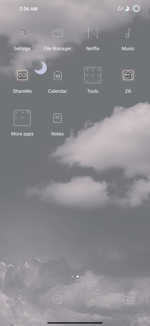 Grey sky screenshot