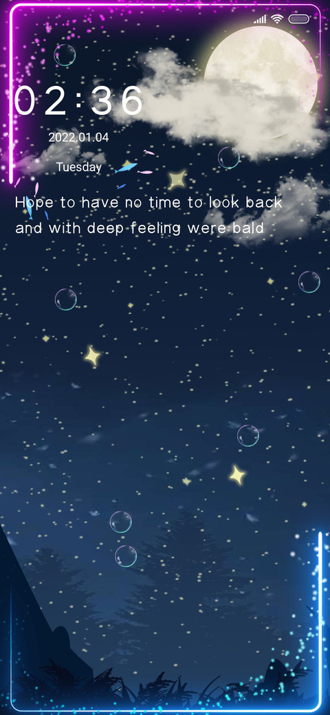 Cool starry sky screenshot