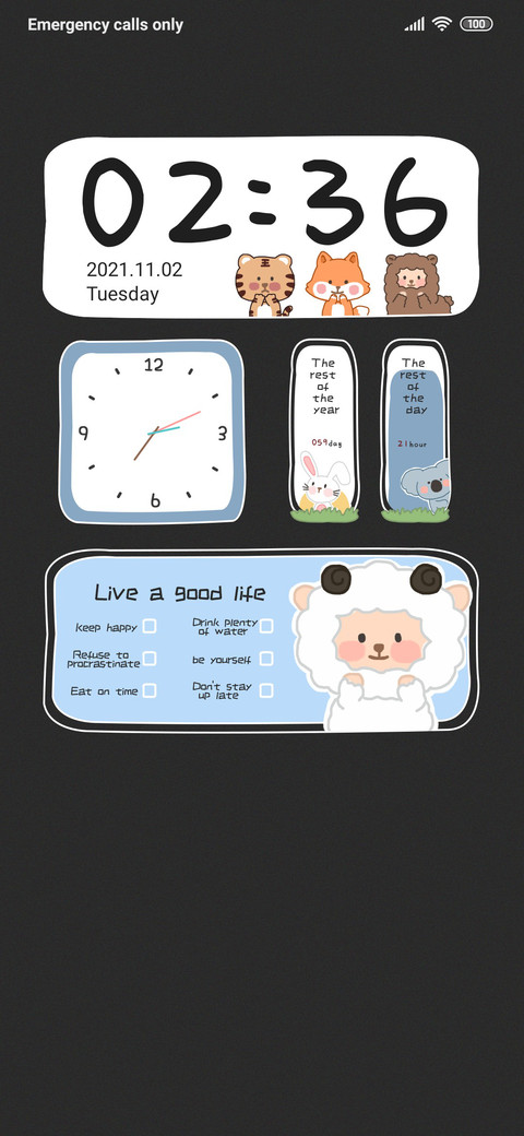 Cute pet widget screenshot