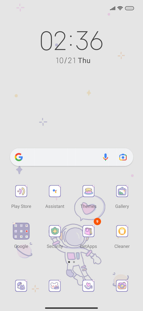 Color astronaut screenshot