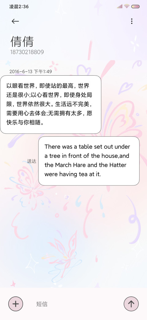 绚烂烟花蝴蝶文字 screenshot