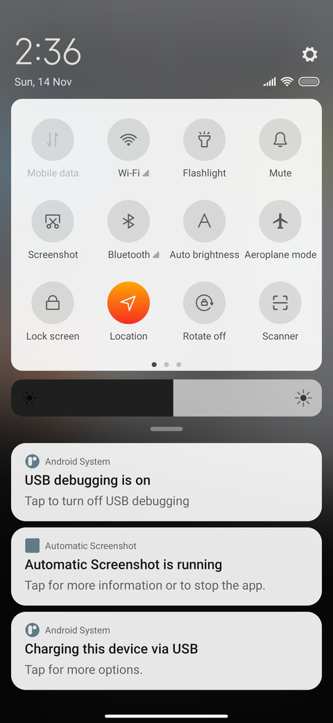 Top view screenshot