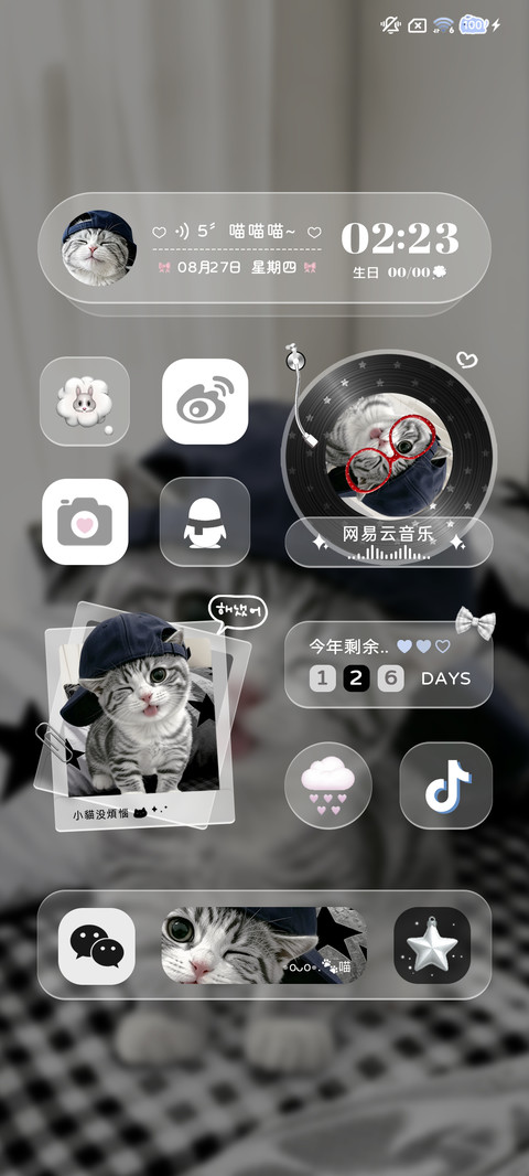 重感 可爱涂鸦小咪 screenshot