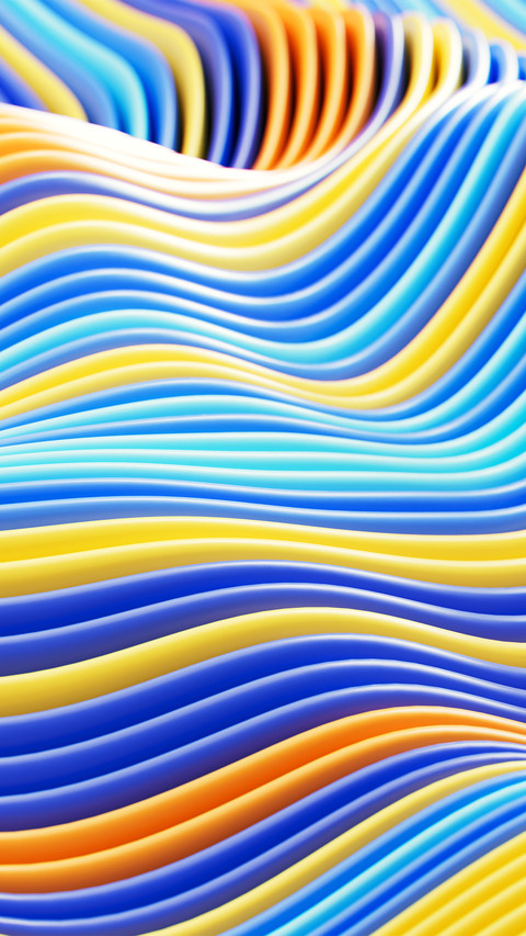 Multicolored wavy surface screenshot