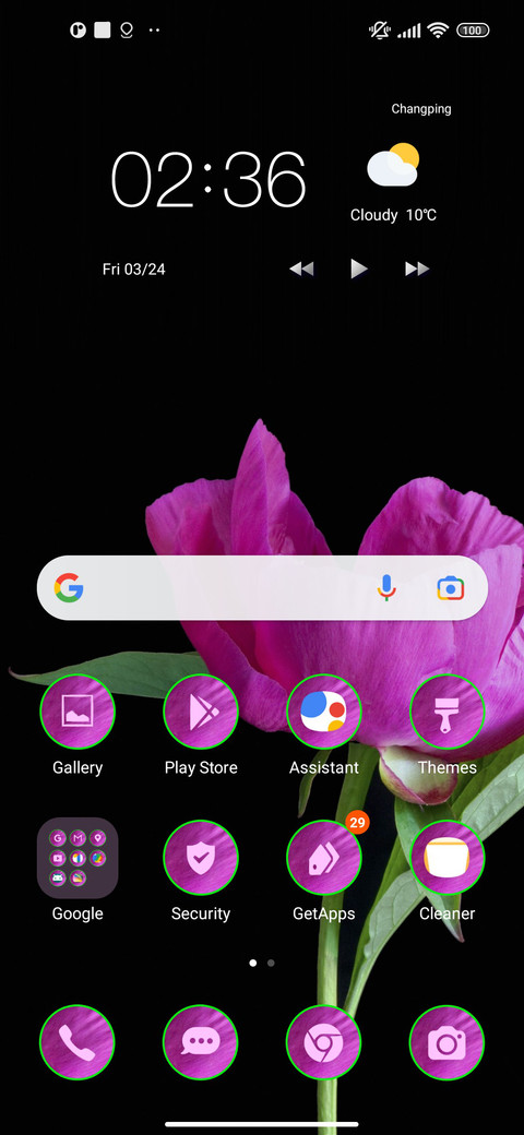 amoled pink screenshot