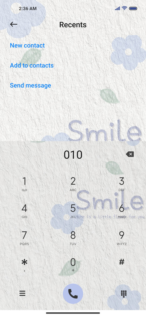 Textured flower screenshot