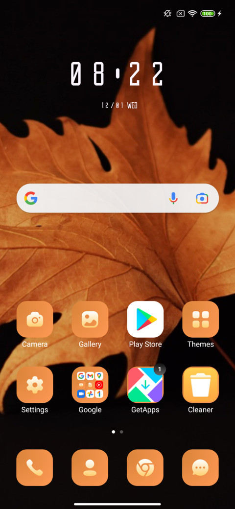 Orange screenshot