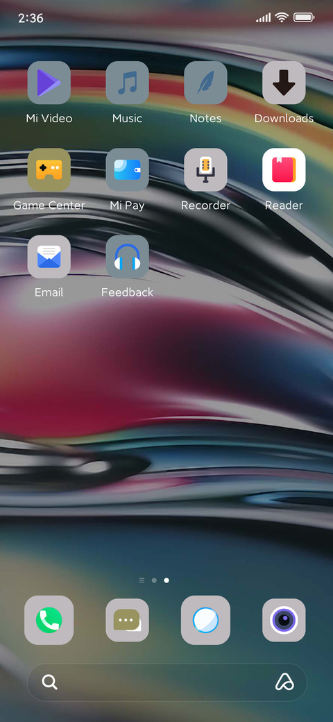 Visual impression screenshot