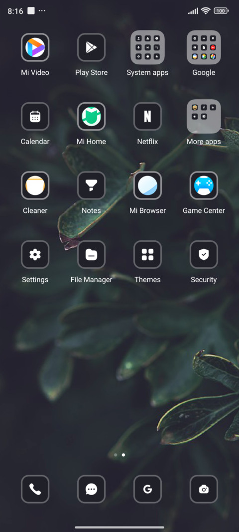Leaf screenshot