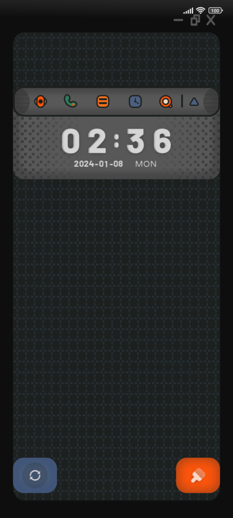 Retro block keypad screenshot