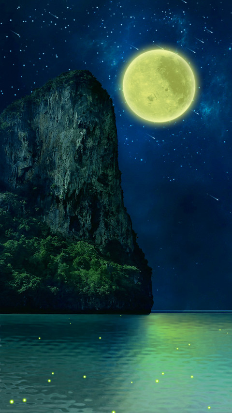 海边夜空 screenshot