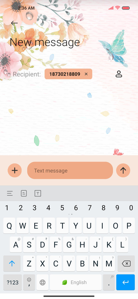Spring ink flower screenshot