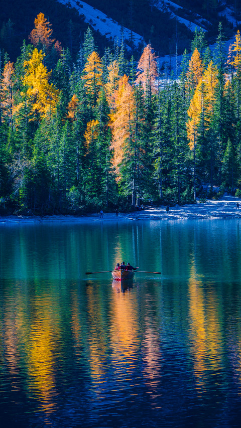 Lake in autumn screenshot
