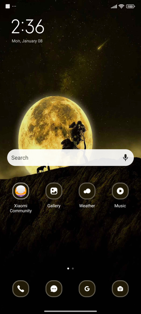 Moon night screenshot