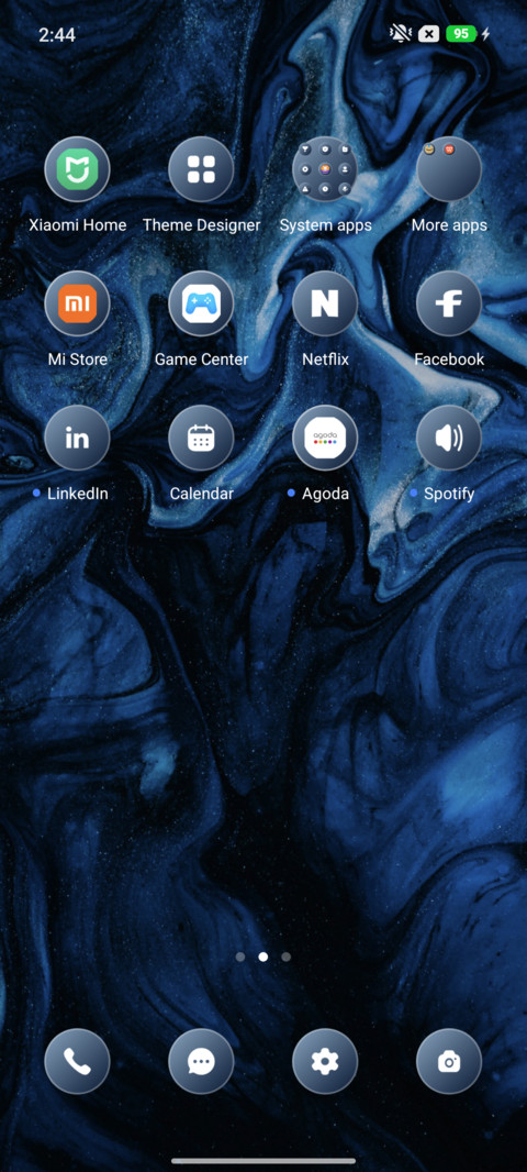 Blue Liquid screenshot