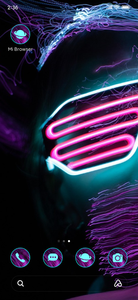 Neon light screenshot