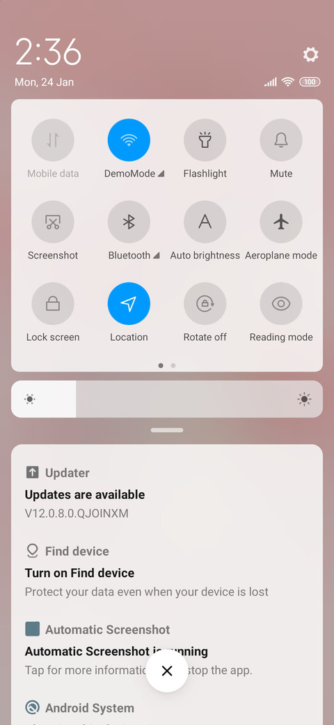 My lazy routine screenshot