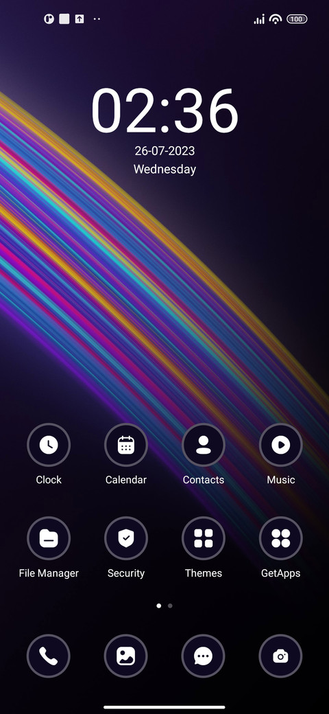 Multicolored Lines screenshot