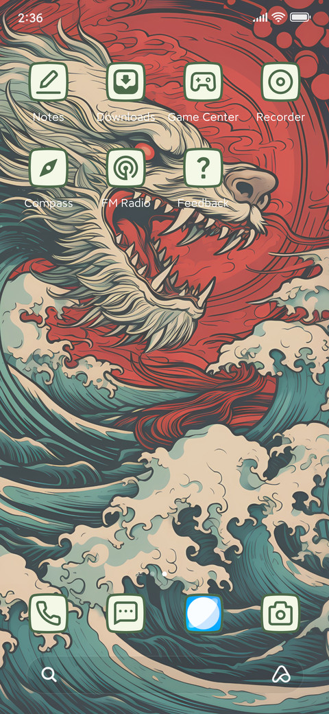 Ukiyo-e dragons screenshot
