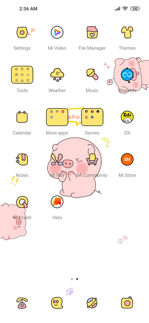 Cute fat pig screenshot