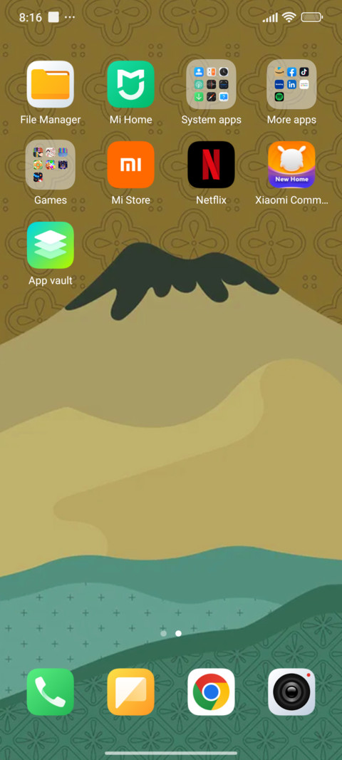 Mountain minimal screenshot